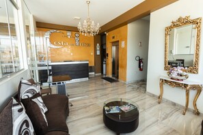 Sitteområde i lobbyen