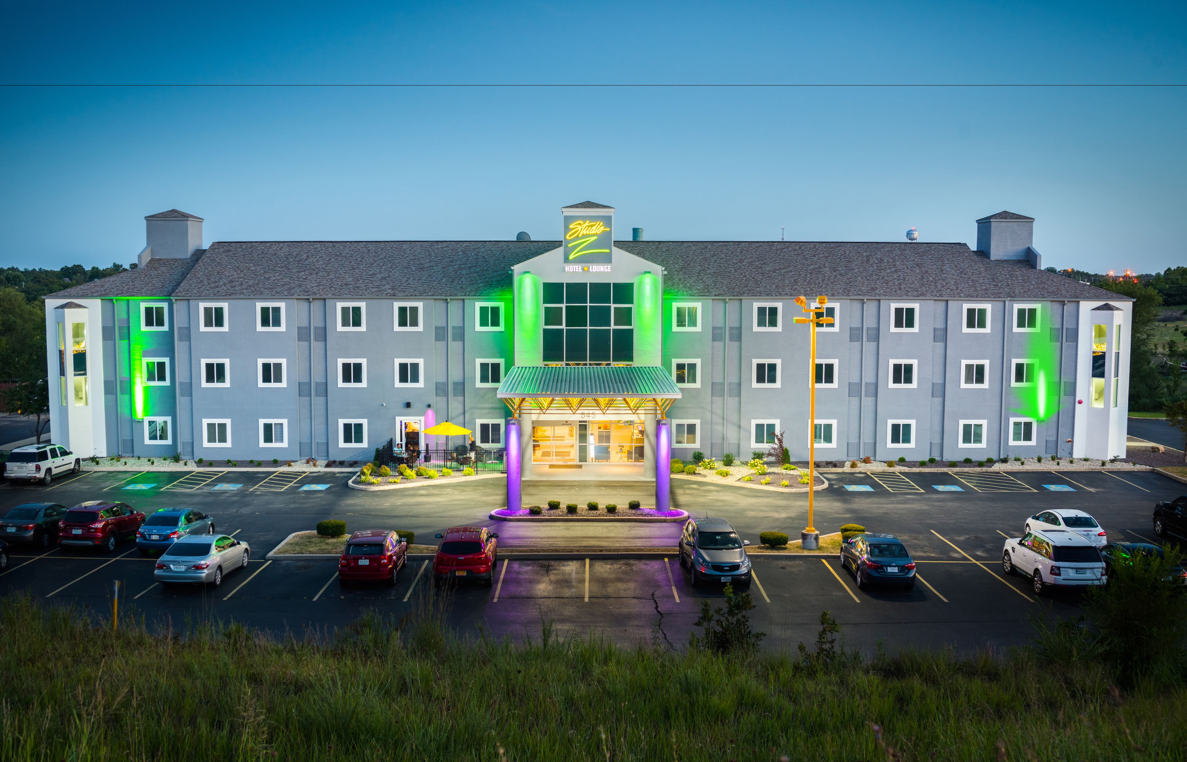 front of property – evening/night