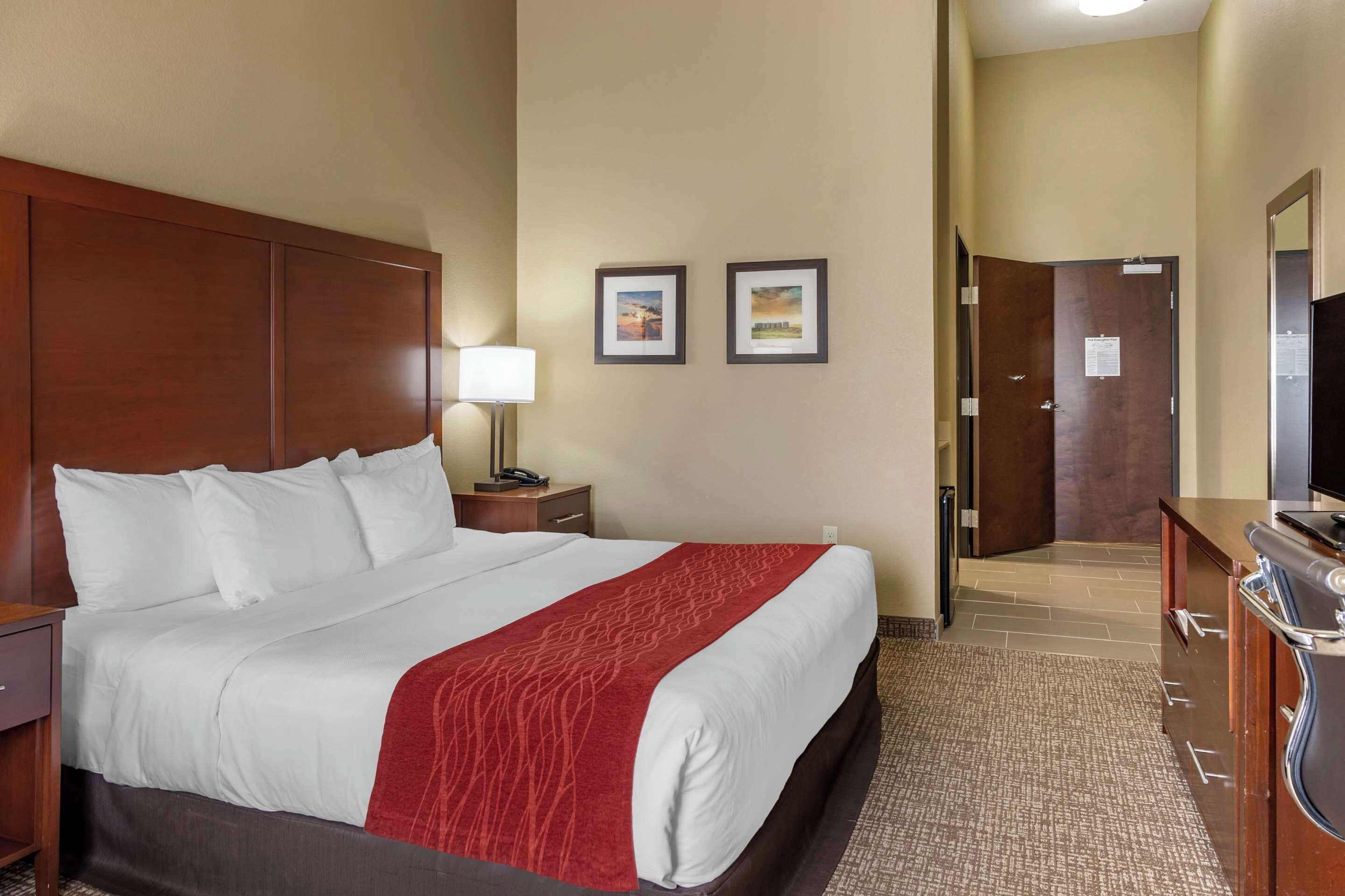 room, 1 king bed, accessible, non smoking | premium bedding, desk, blackout curtains, iron/ironing board