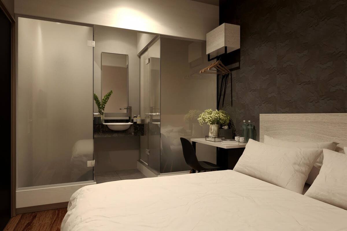 room, 1 queen bed, no windows | desk, iron/ironing board, free wifi, wheelchair access