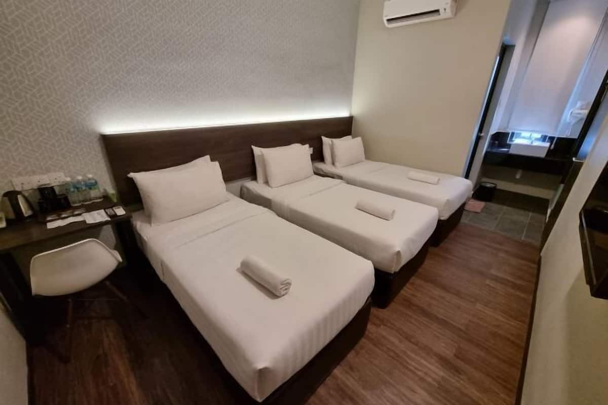 Desk, iron/ironing board (on request), WiFi (free)