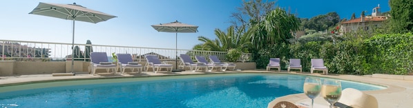 Family Quadruple Room, Terrace, Poolside | View from room