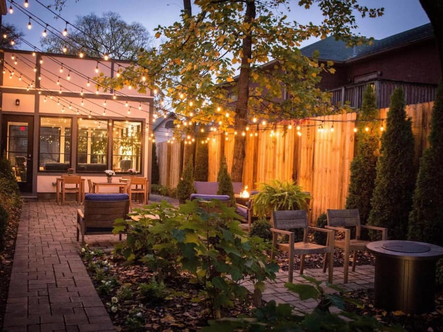 Front of property – evening/night