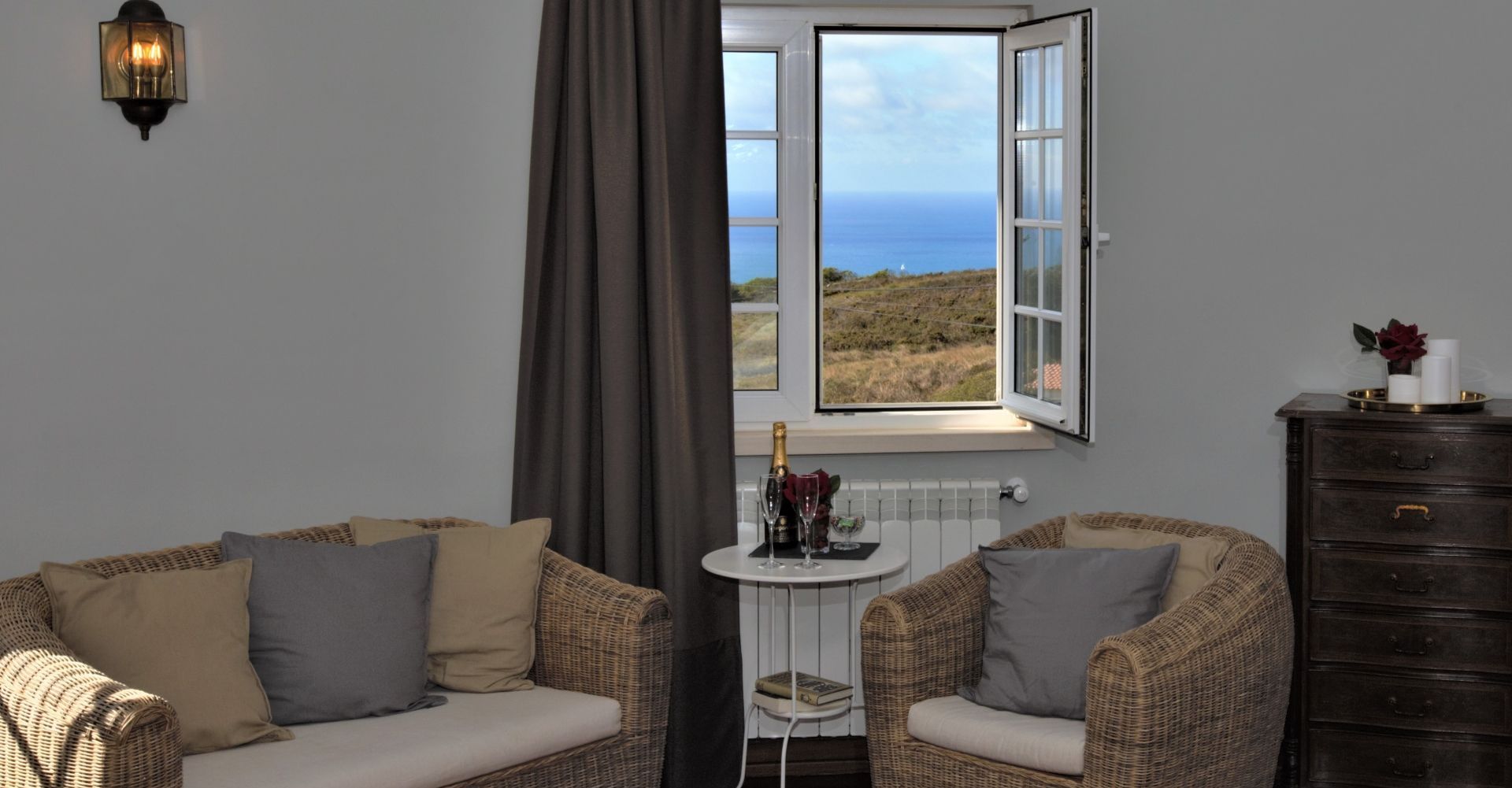 Honeymoon Studio Suite, 1 Bedroom, Sea View (Dom Henrique o Navegador) | Living area | Flat-screen TV