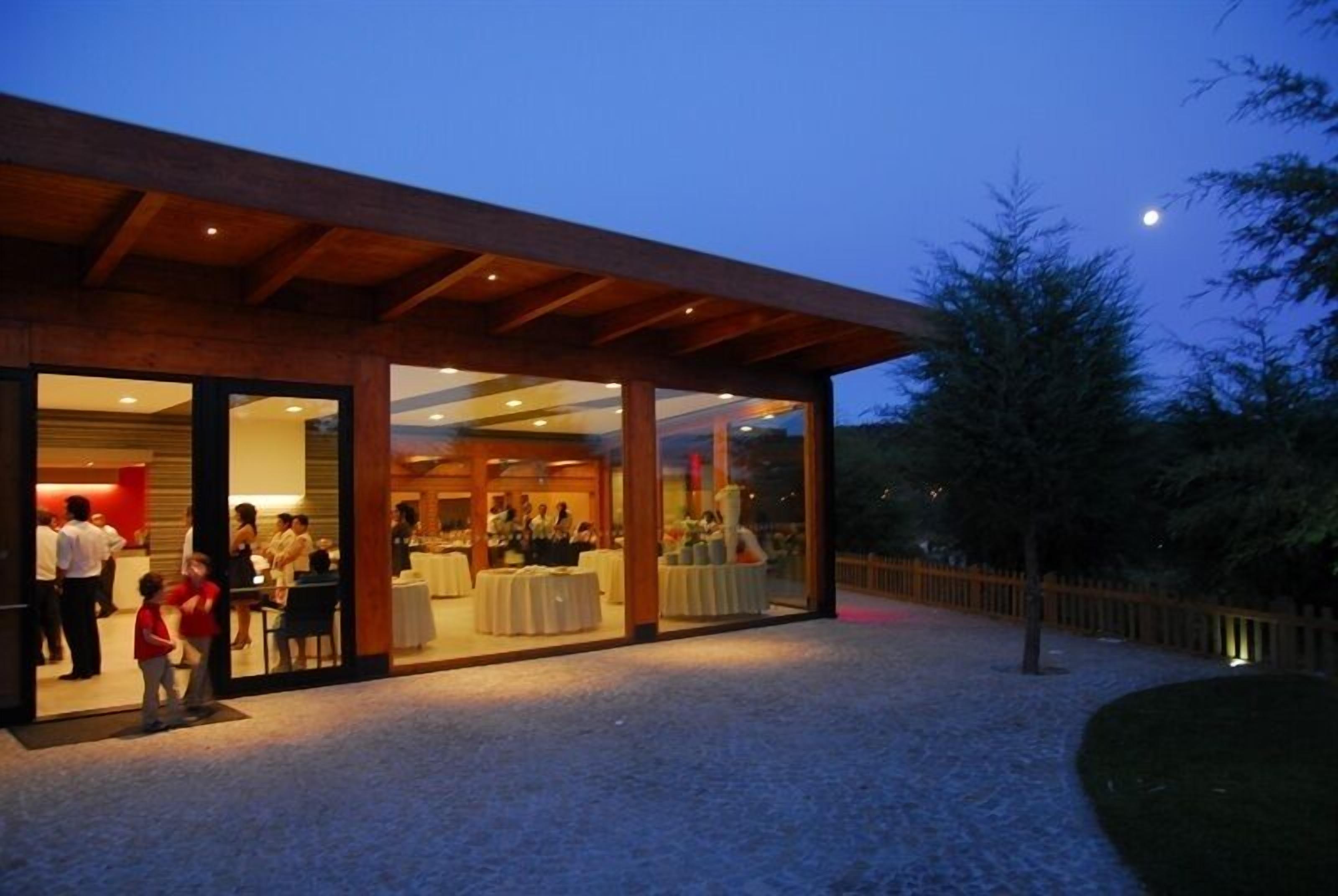 Outdoor wedding area