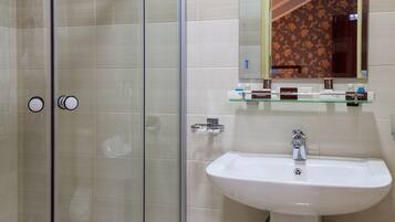 Free toiletries, hair dryer, bathrobes, slippers