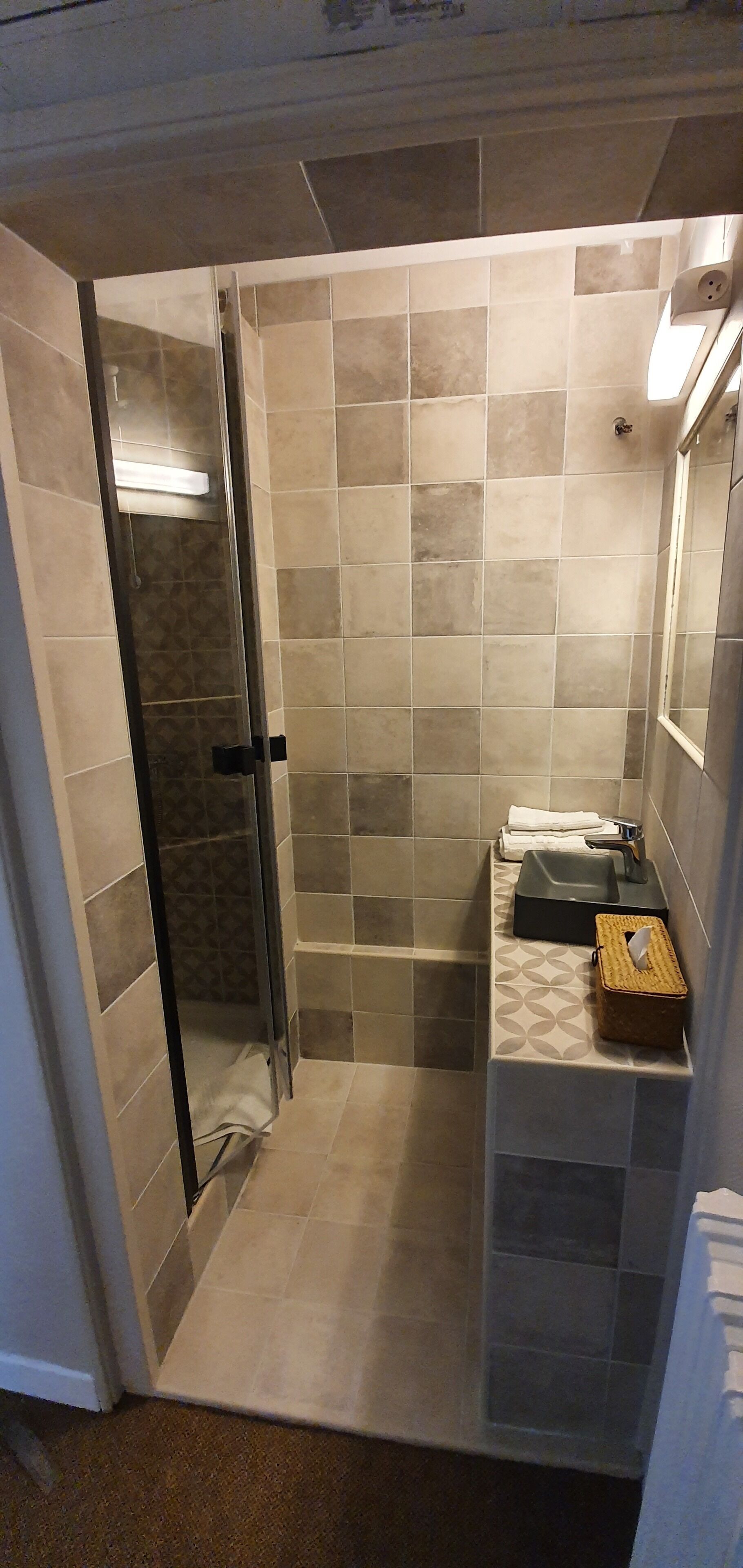 Bathroom | Deep soaking tub, hair dryer, towels
