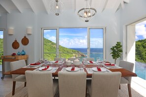 Luxury Villa, 4 Bedrooms, Ocean View, Mountainside | In-room dining - Xhale Luxury Villa (Gros Islet)