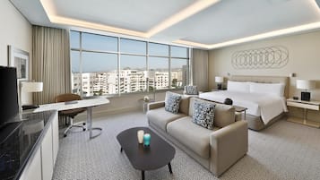 Ropa de cama de alta calidad y minibar