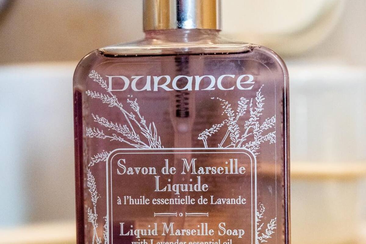 separate bathtub and shower, free toiletries, hair dryer, bathrobes