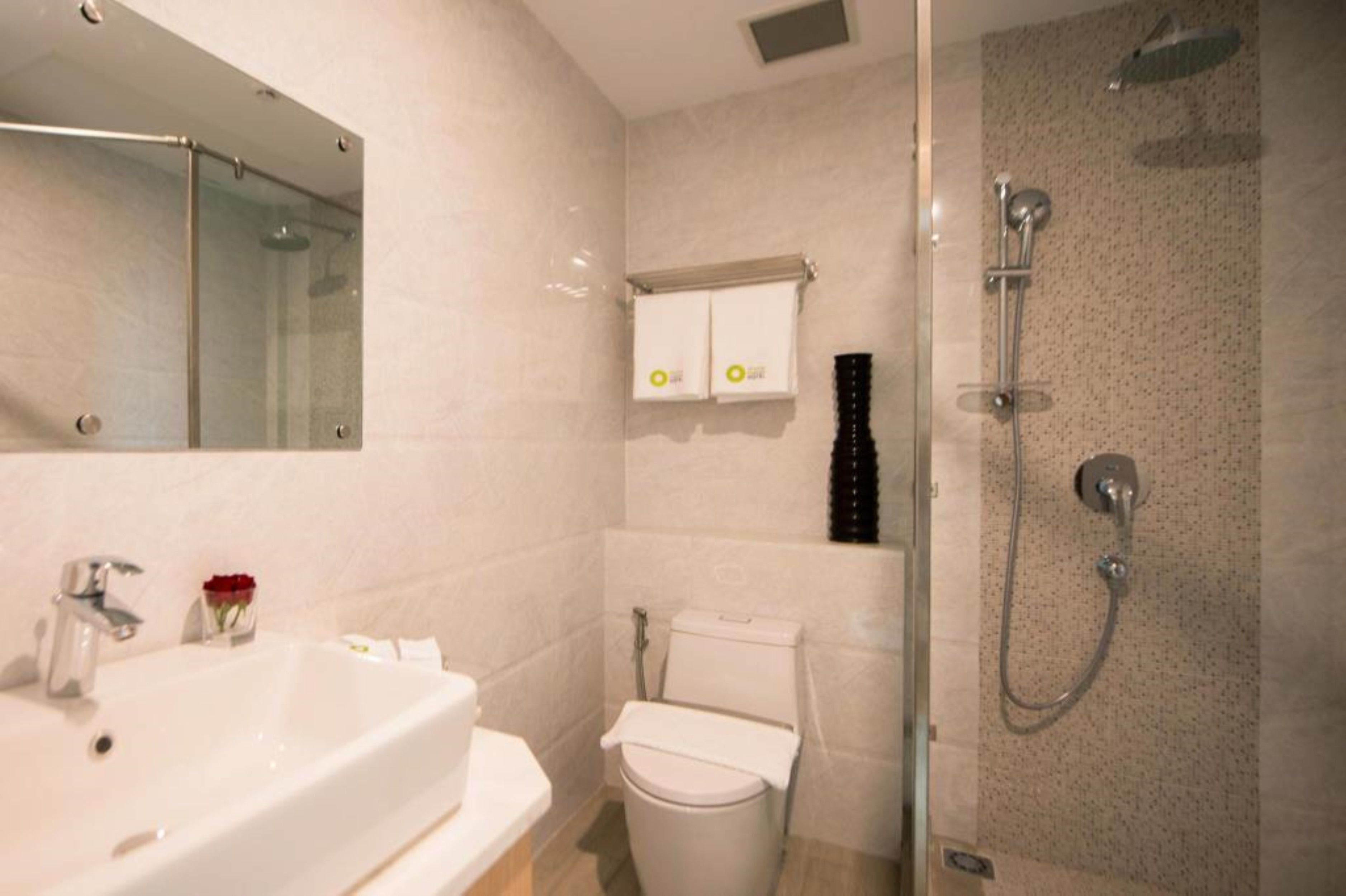 free toiletries, hair dryer, bathrobes, slippers