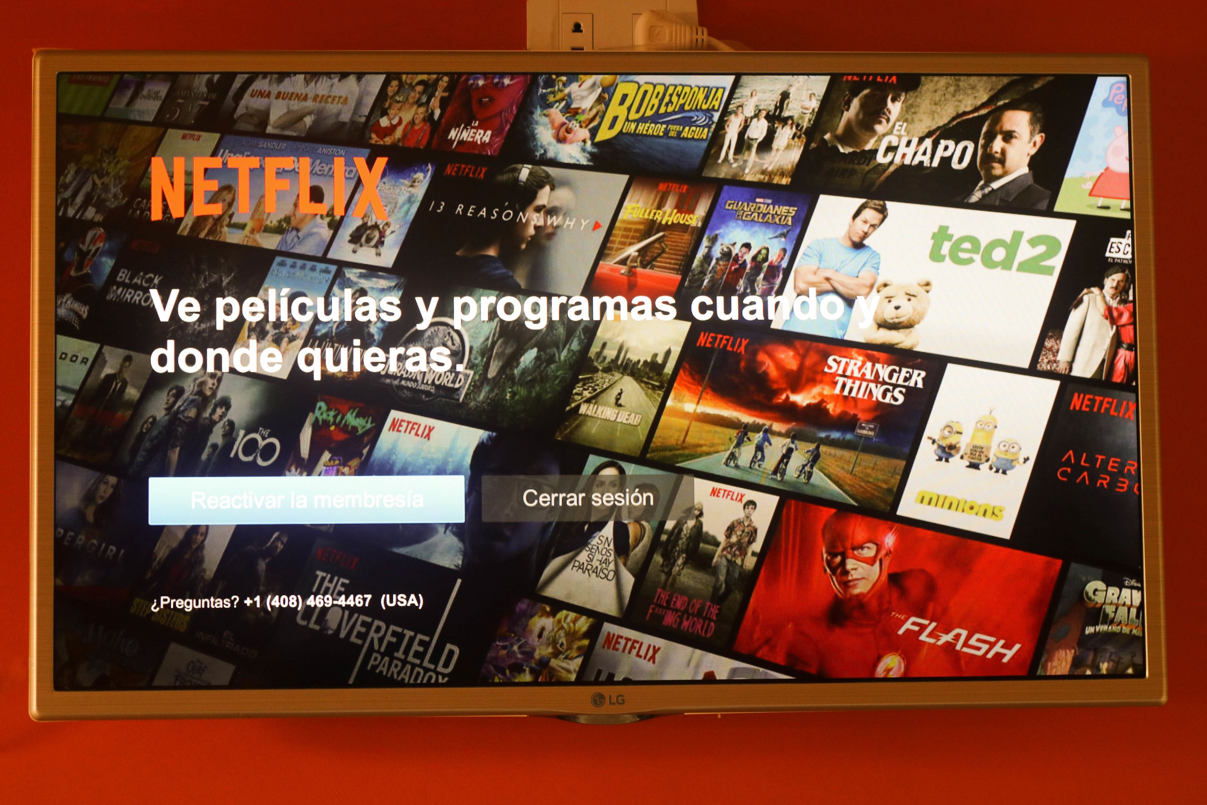 A display of various Netflix and Ted2 movie posters.