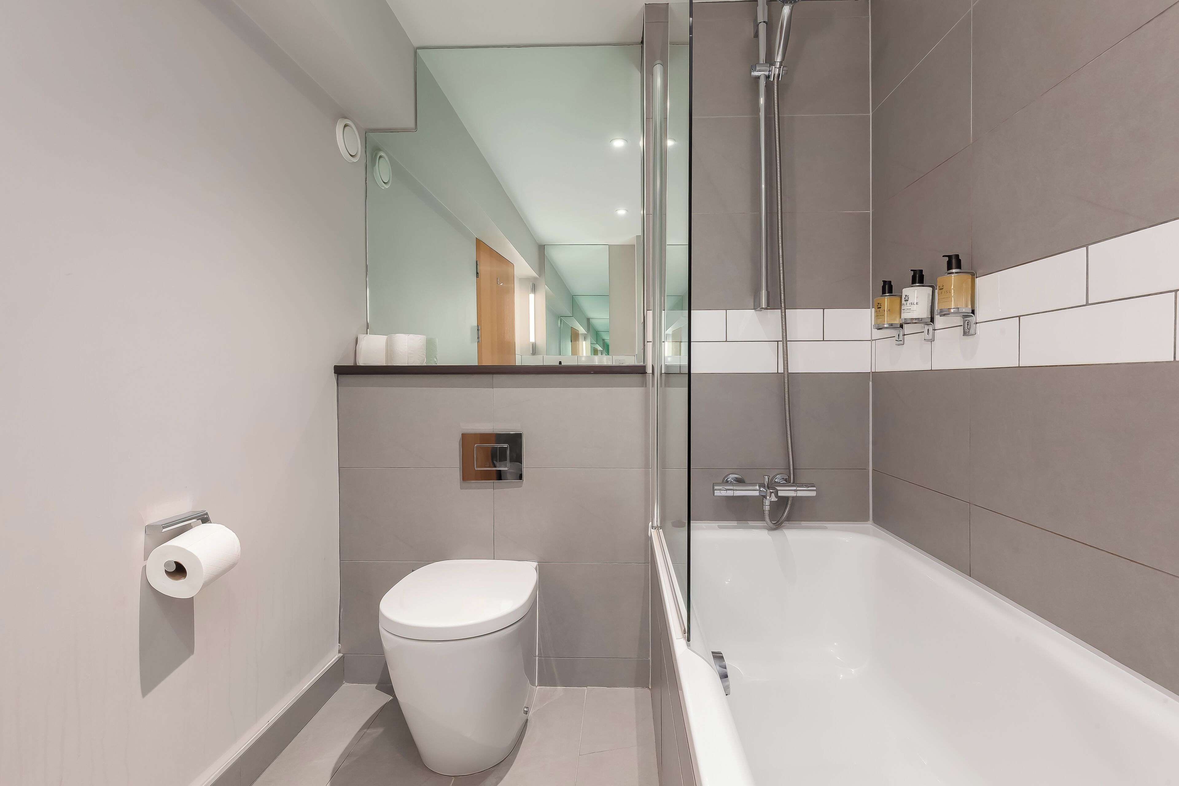 Apartment, 1 Bedroom | Bathroom | Free toiletries, hair dryer, towels, toilet paper