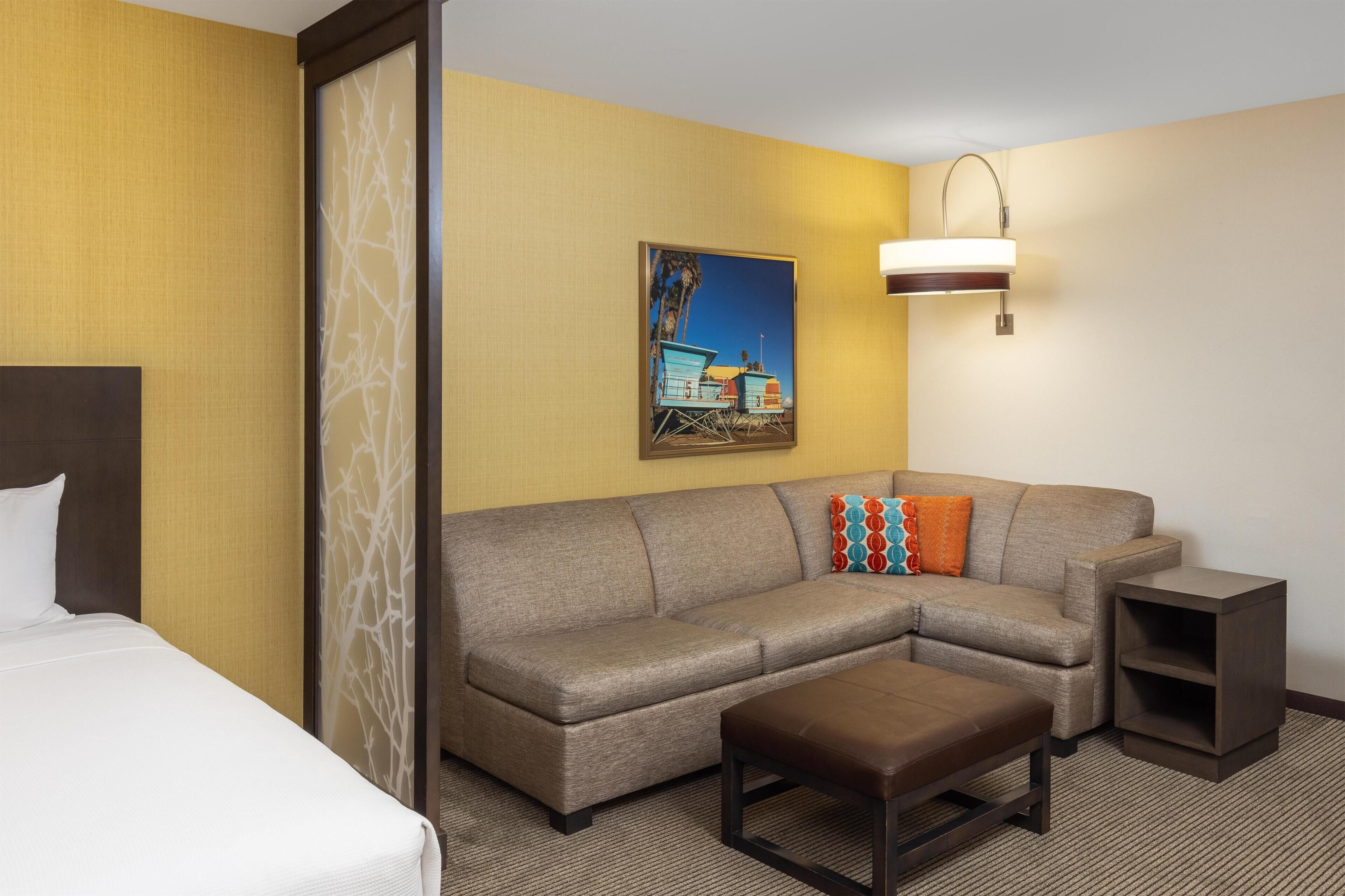 In-room safe, desk, laptop workspace, blackout drapes