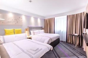 In-room safe, blackout drapes, iron/ironing board