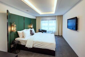 [Eco Campaign - No Parking] Deluxe Double Room | Blackout drapes, free WiFi