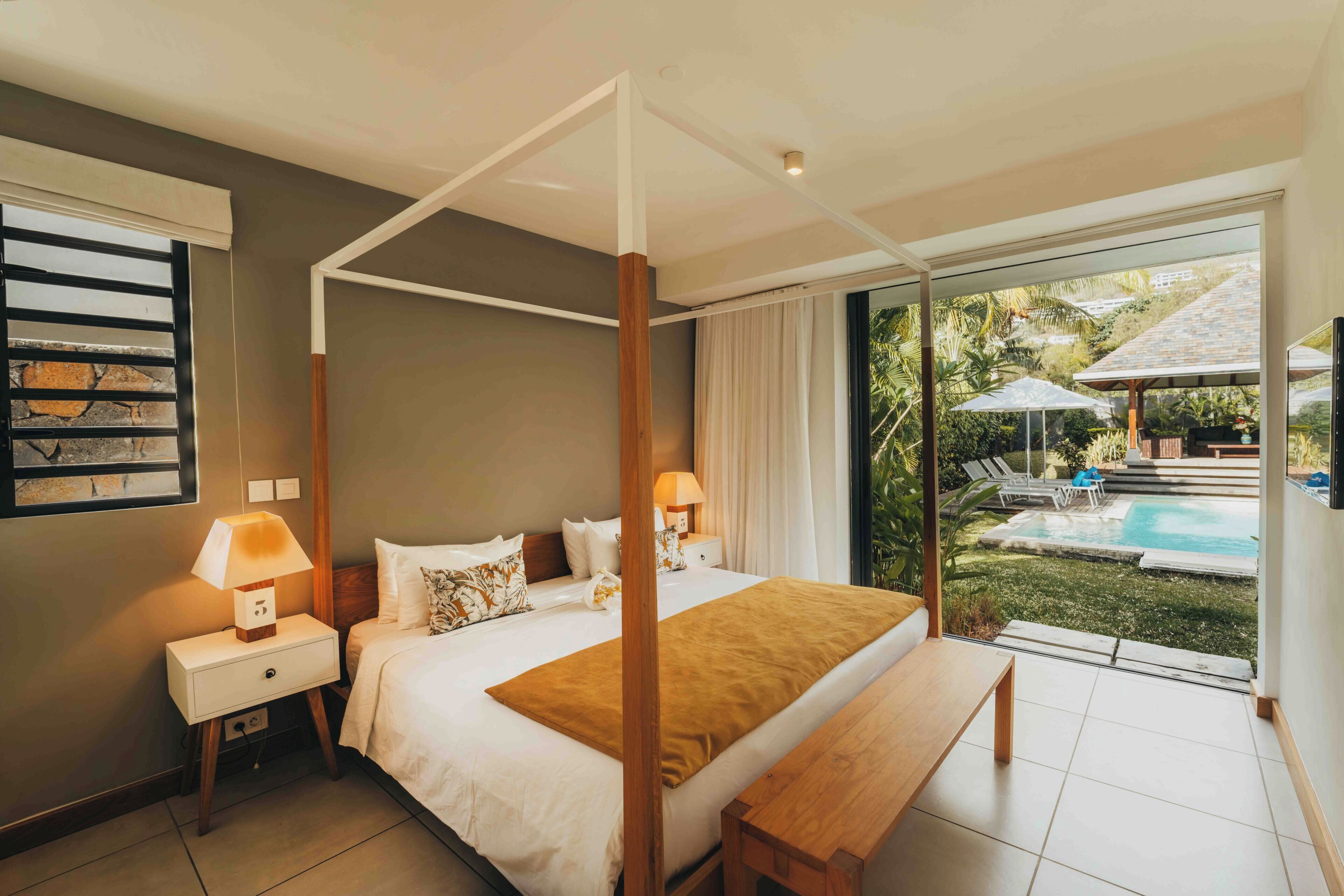 Villa Deluxe, 3 chambres | Draps en coton égyptien, literie de qualité supérieure