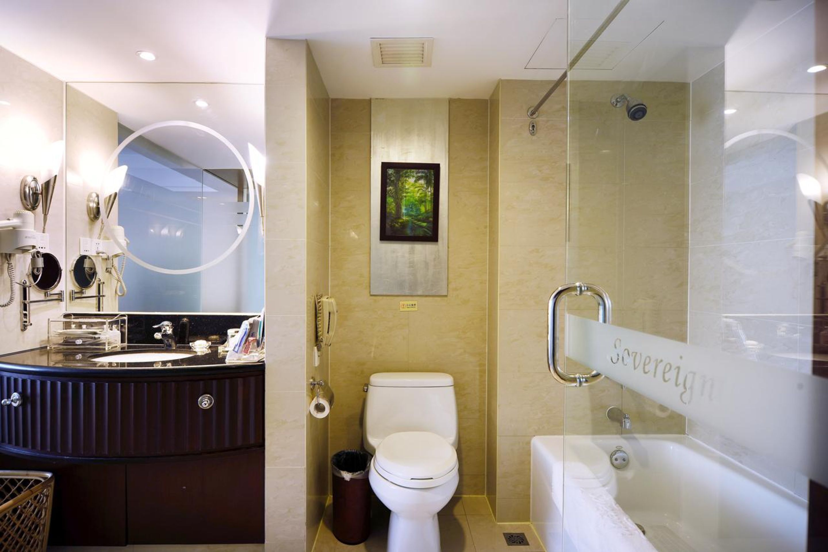 free toiletries, hair dryer, bathrobes, slippers