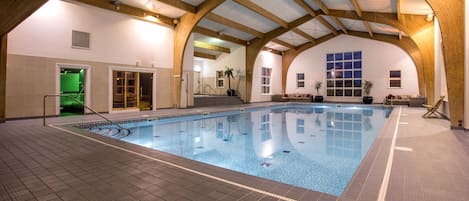 Indoor pool, a heated pool