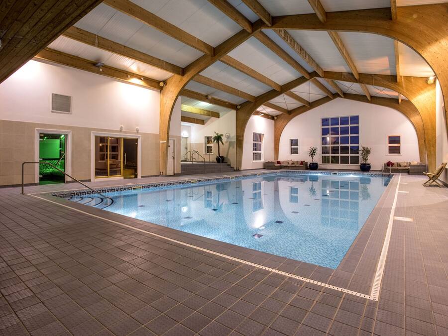 Indoor pool, a heated pool