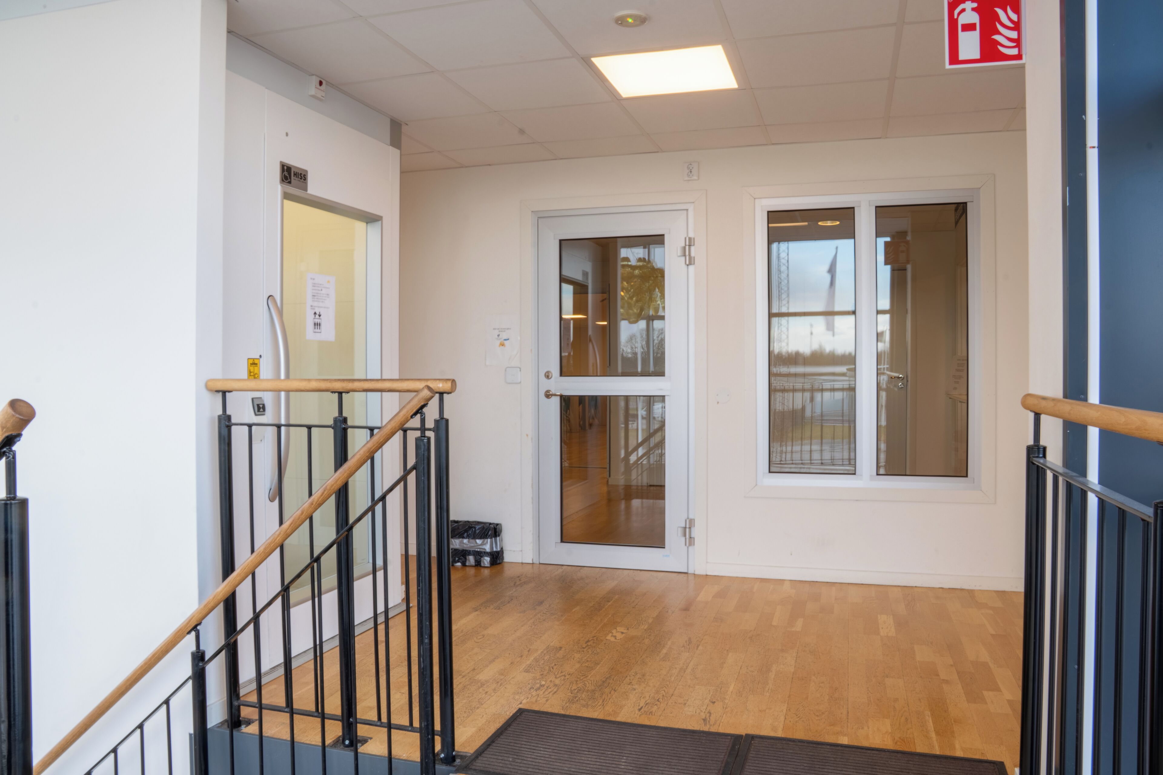 Interior entrance