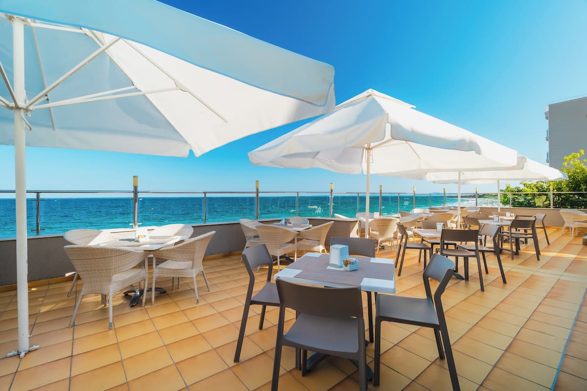 breakfast, lunch, dinner served; international cuisine, beach views