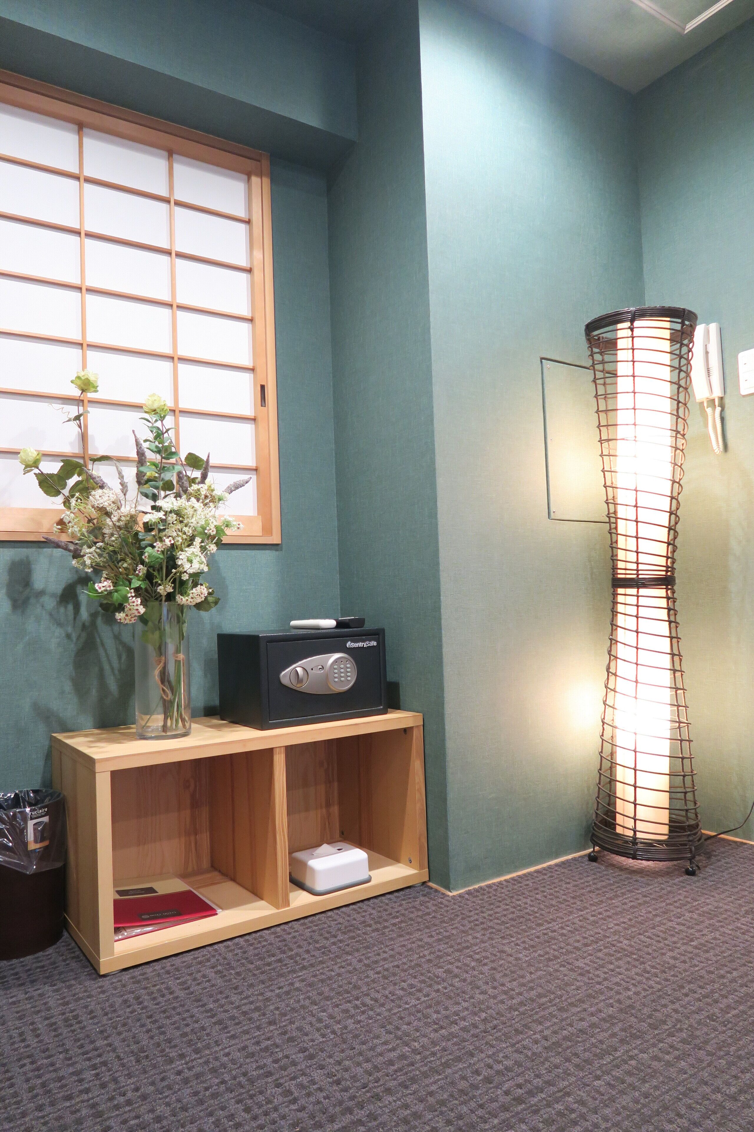 deluxe japanese style room with kitchen | in-room safe, blackout curtains, free wifi, bed sheets