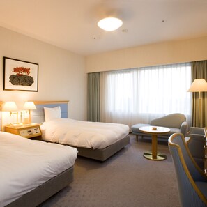 スタンダード ツインルーム 禁煙 | セーフティボックス (室内)、WiFi (無料)