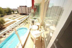 Studio, Pool View (2 adults and 2 children) | Balcony view - Menada Global Ville Apartments (Sunny Beach)