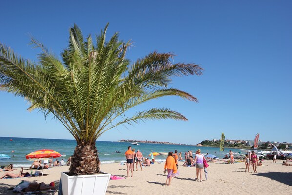 En la playa 