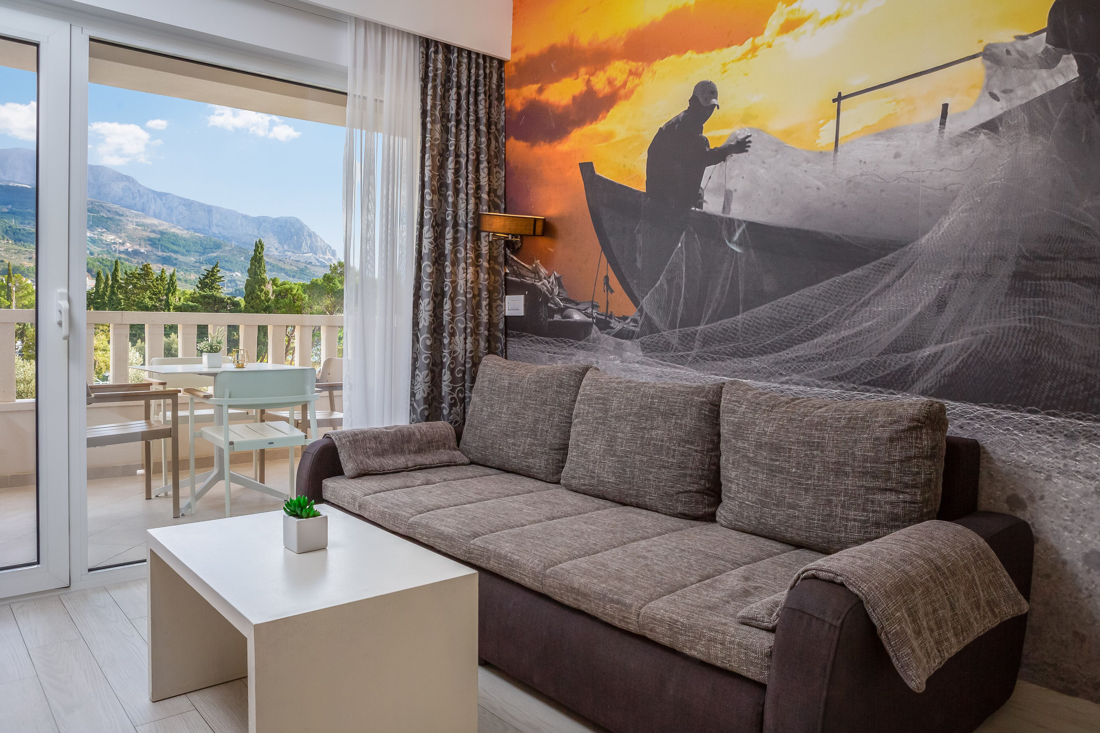 studio suite, 1 bedroom, balcony, partial sea view | view from room