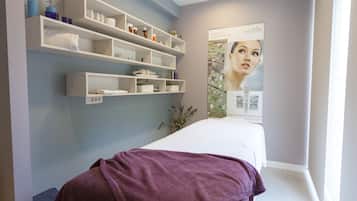 Steam room, facials, manicures and pedicures