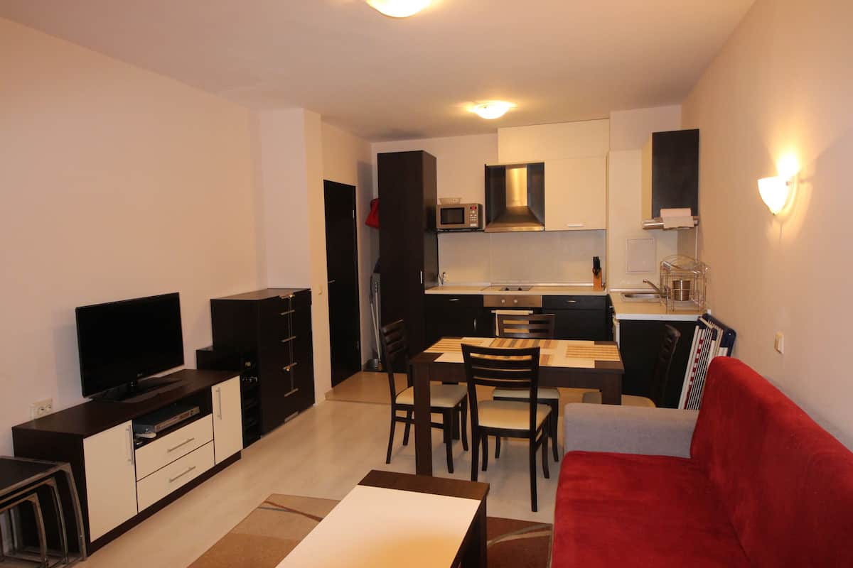 Elite Apartment, Balcony | 1 bedroom, WiFi, bed sheets