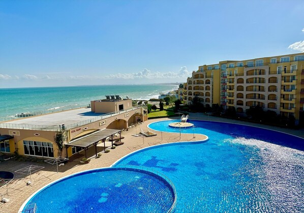 Appartement Deluxe, vue mer | Vue de la chambre