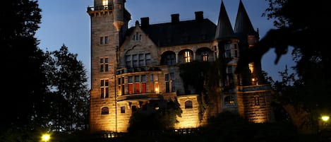 Front of property – evening/night