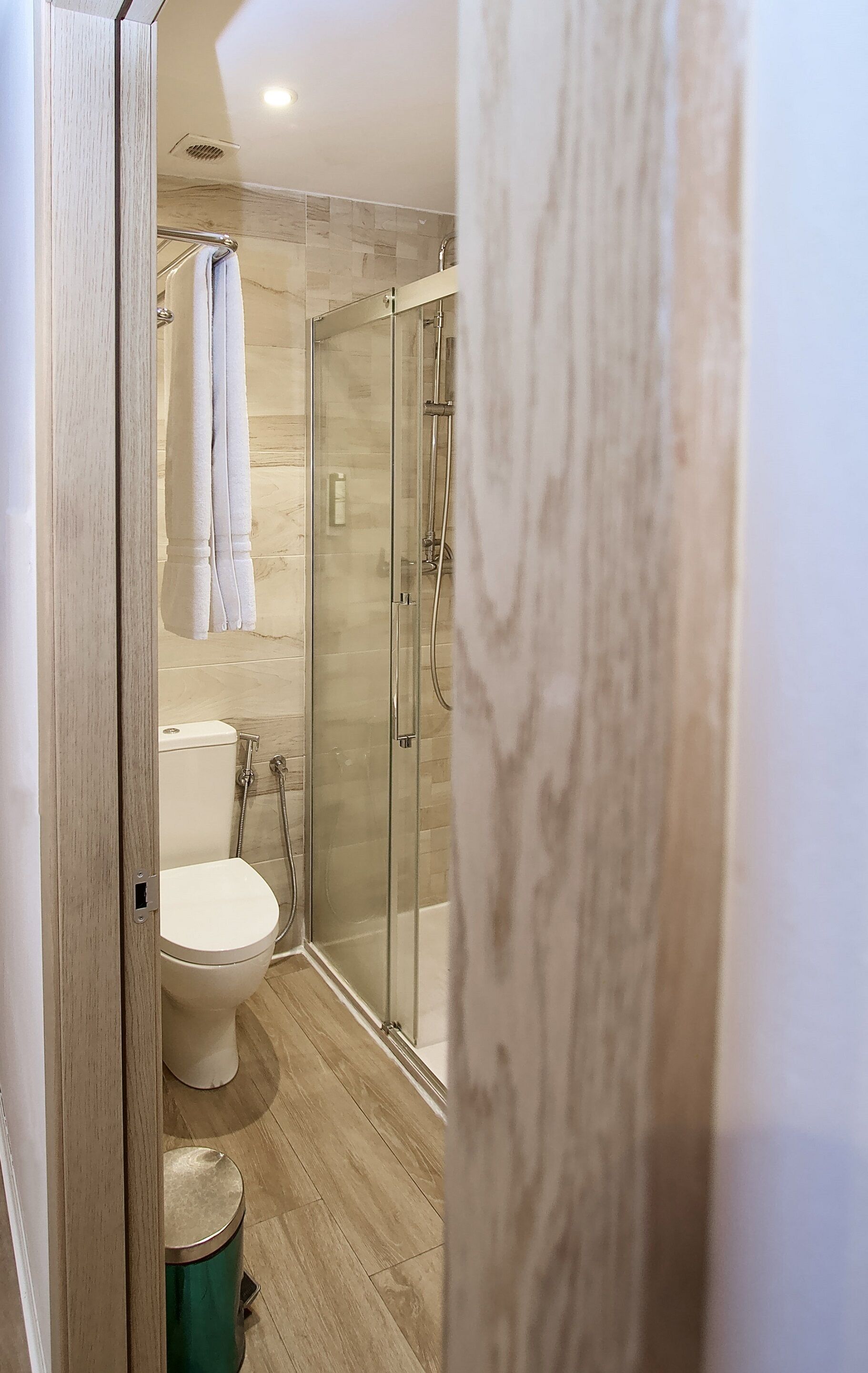 free toiletries, hair dryer, towels