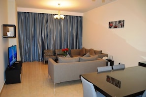 Living area - OYO 104 Q House 3 Apartments (Manama)