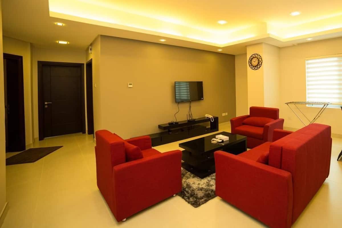 Apartment, 2 Bedrooms | Living area | Flat-screen TV