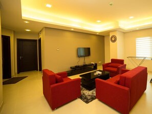 Apartment, 2 Bedrooms | Living area | Flat-screen TV - Golden Rose Luxury Suites (Manama)