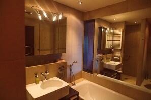 Free toiletries, hair dryer, towels