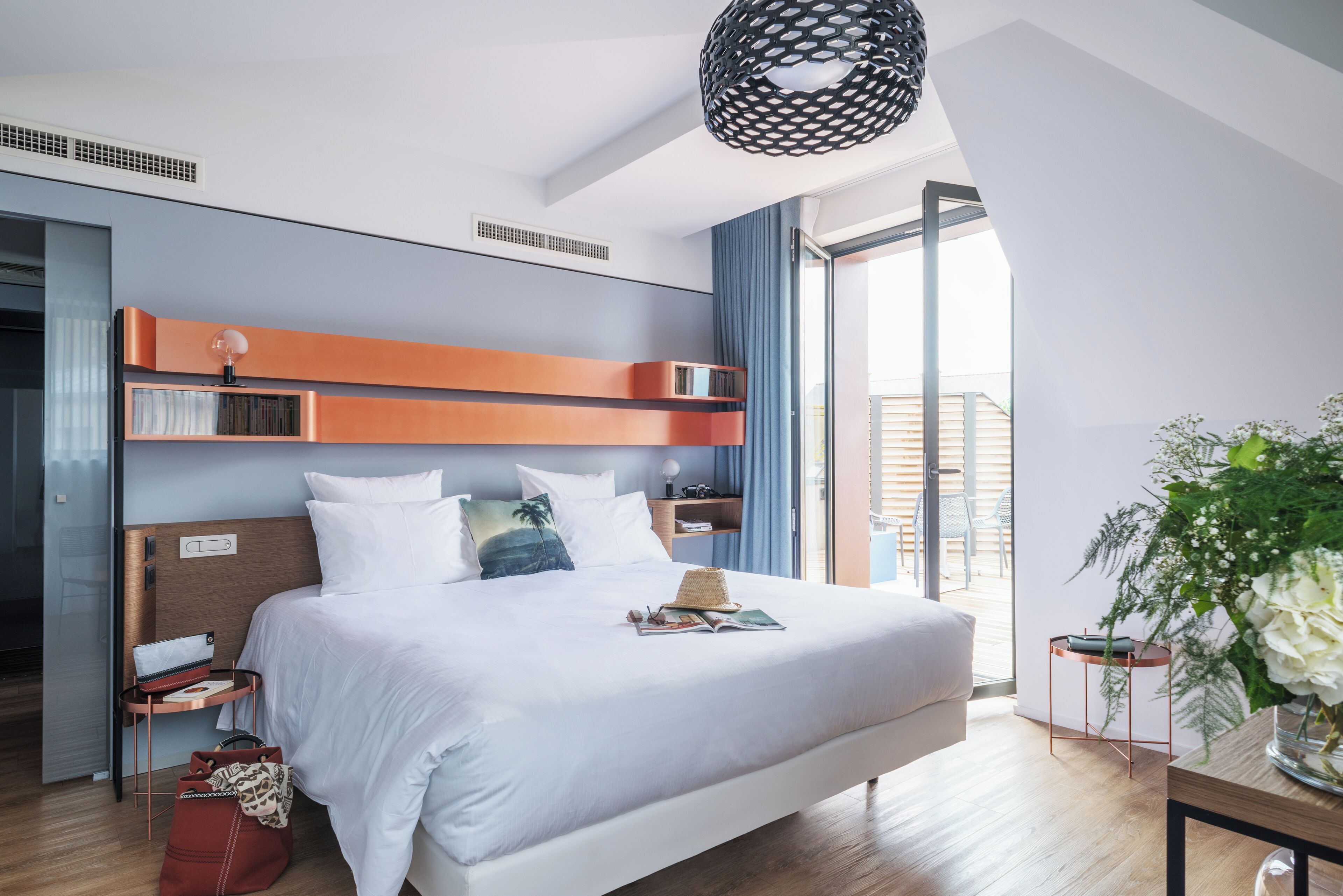 Suite, Meerdere bedden, terras | Luxe beddengoed, Select Comfort-bedden, een kluis op de kamer