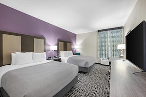 Room, 2 Queen Beds, Mobility Accessible, Non Smoking | Pillowtop beds, desk, iron/ironing board, free cribs/infant beds
