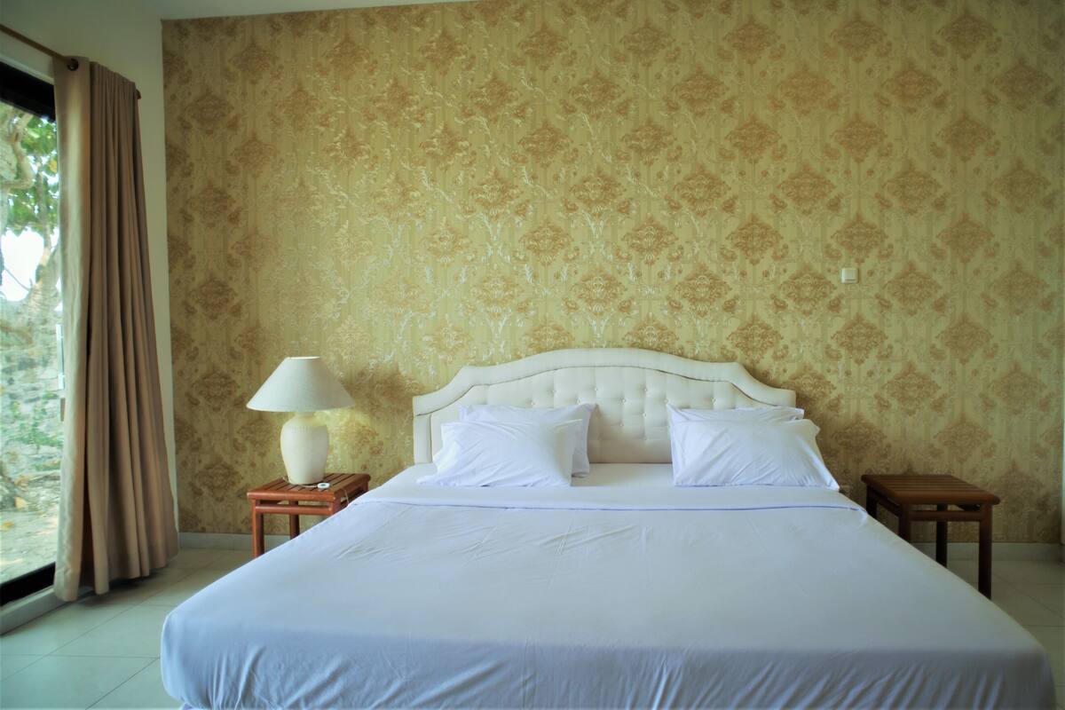 Vila família, 3 quartos, vista para o mar | Cortinas blackout, ferros/tábuas de passar roupa, Wi-Fi de cortesia
