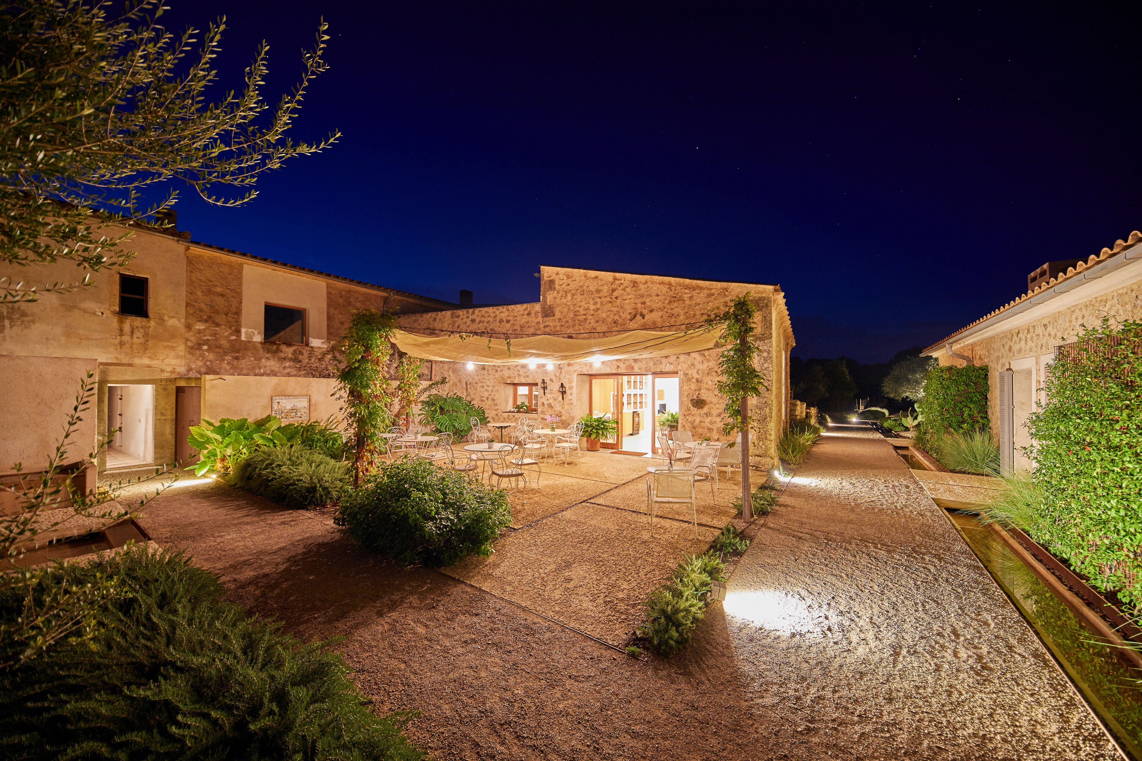 front of property – evening/night