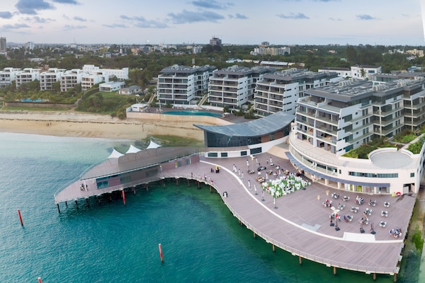 Accommodatie ligt op het strand