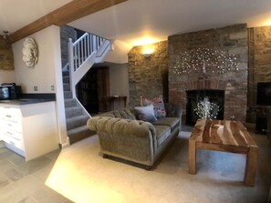 Luxury-Ferienhaus, 2 Schlafzimmer (Rose Cottage) | Bettwäsche aus ägyptischer Baumwolle, hochwertige Bettwaren