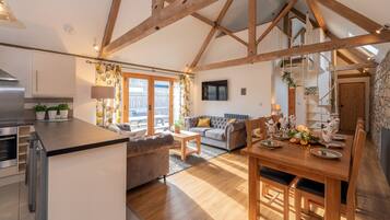 Luxury Cottage, 3 Bedrooms (The Barn) | Living area | Flat-screen TV