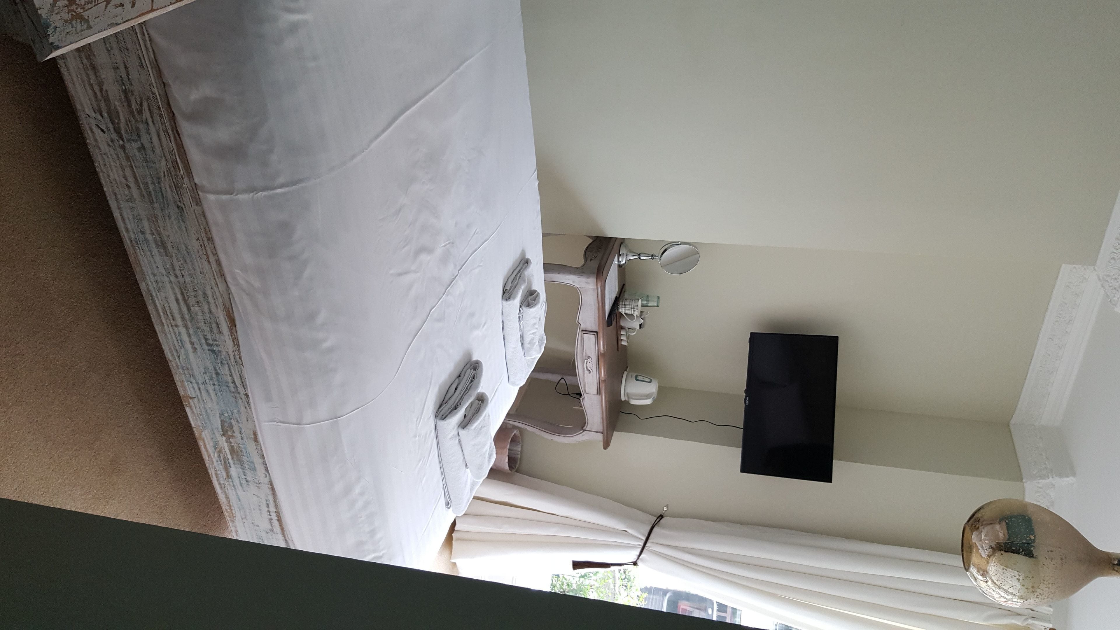 comfort double room (king bed) | premium bedding, desk, laptop workspace, iron/ironing board