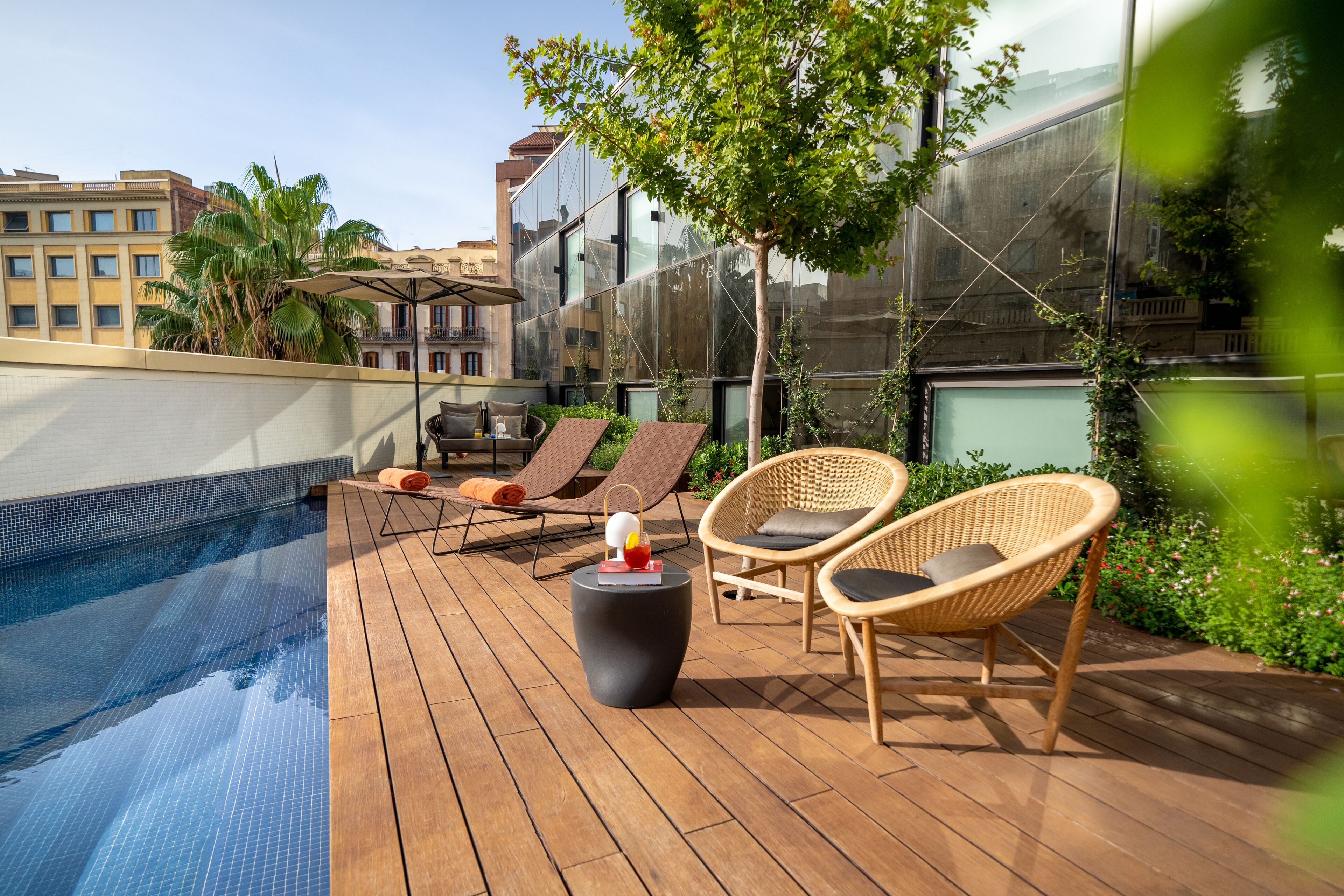 Suite – grand, privat basseng, byutsikt | Privat basseng