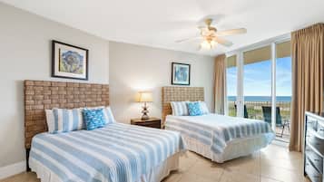 Apartamento familiar, 4 habitaciones, balcón, vistas al mar | 2 dormitorios, tabla de planchar con plancha, wifi gratis